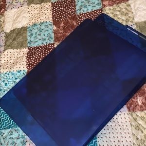 Blue MacBook Pro computer case